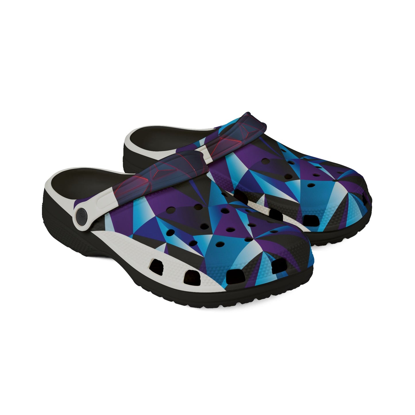 Trendy EVA Foam Clogs - Colorful Geometric Design for Everyday Comfort