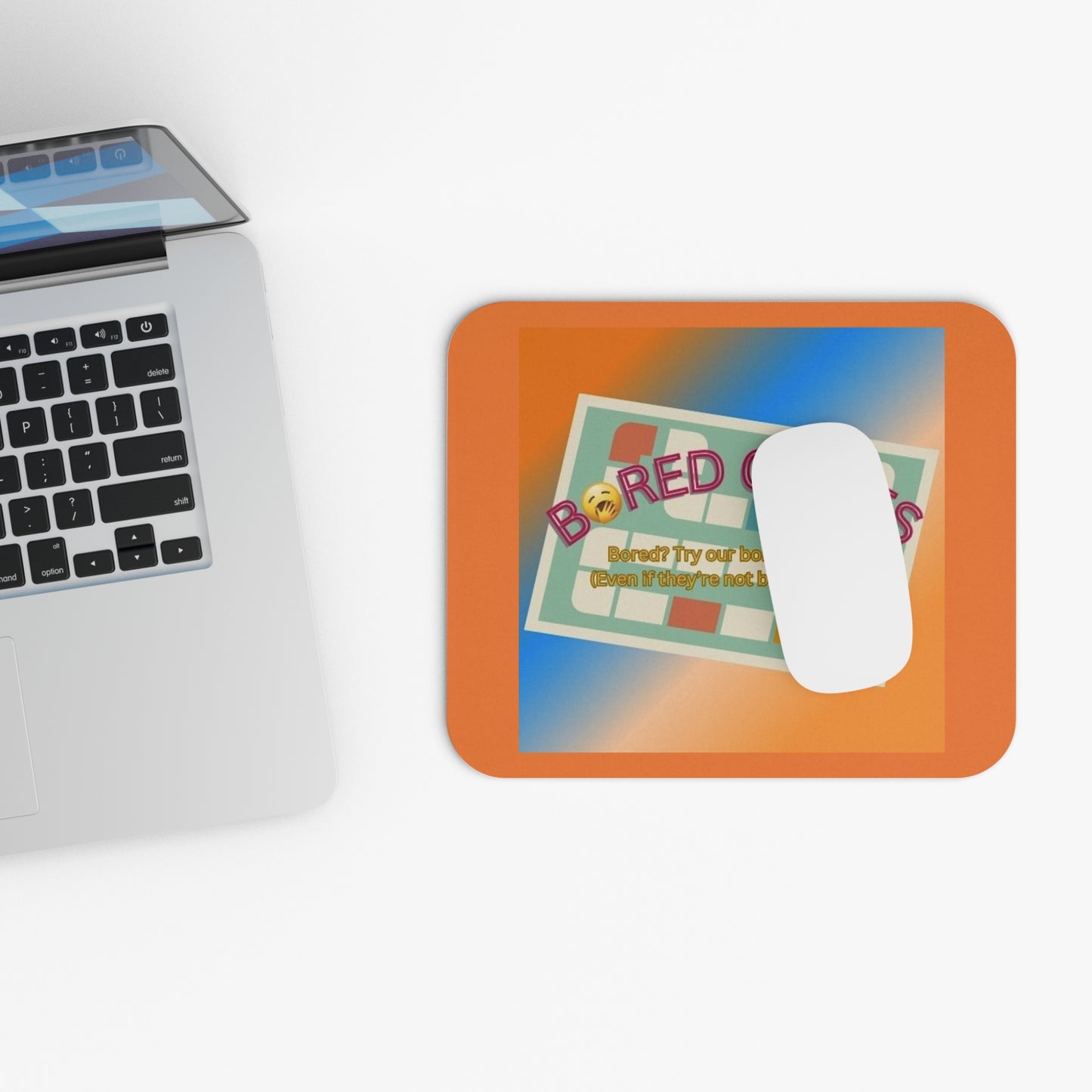 Fun Bored Games Mouse Pad - Perfect for Gamers and Home Offices