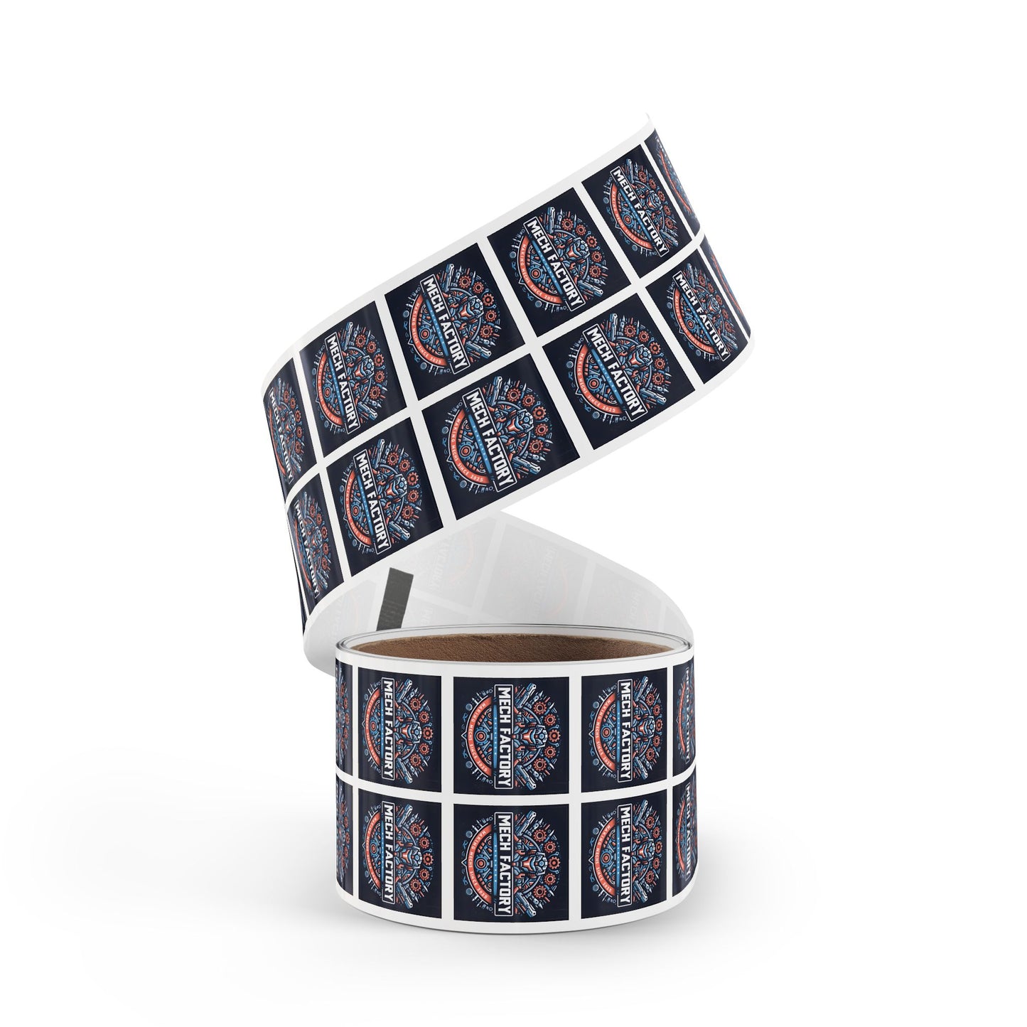 Mech Factory Square Sticker Labels - Perfect for Tech Enthusiasts & Gifts