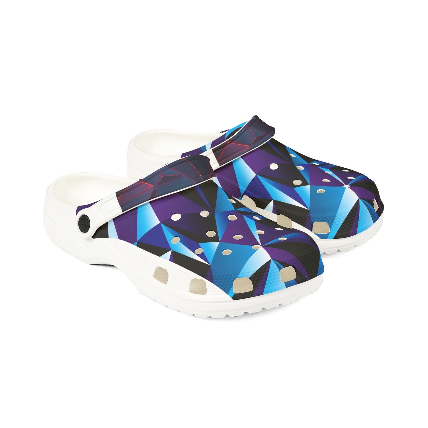Trendy EVA Foam Clogs - Colorful Geometric Design for Everyday Comfort