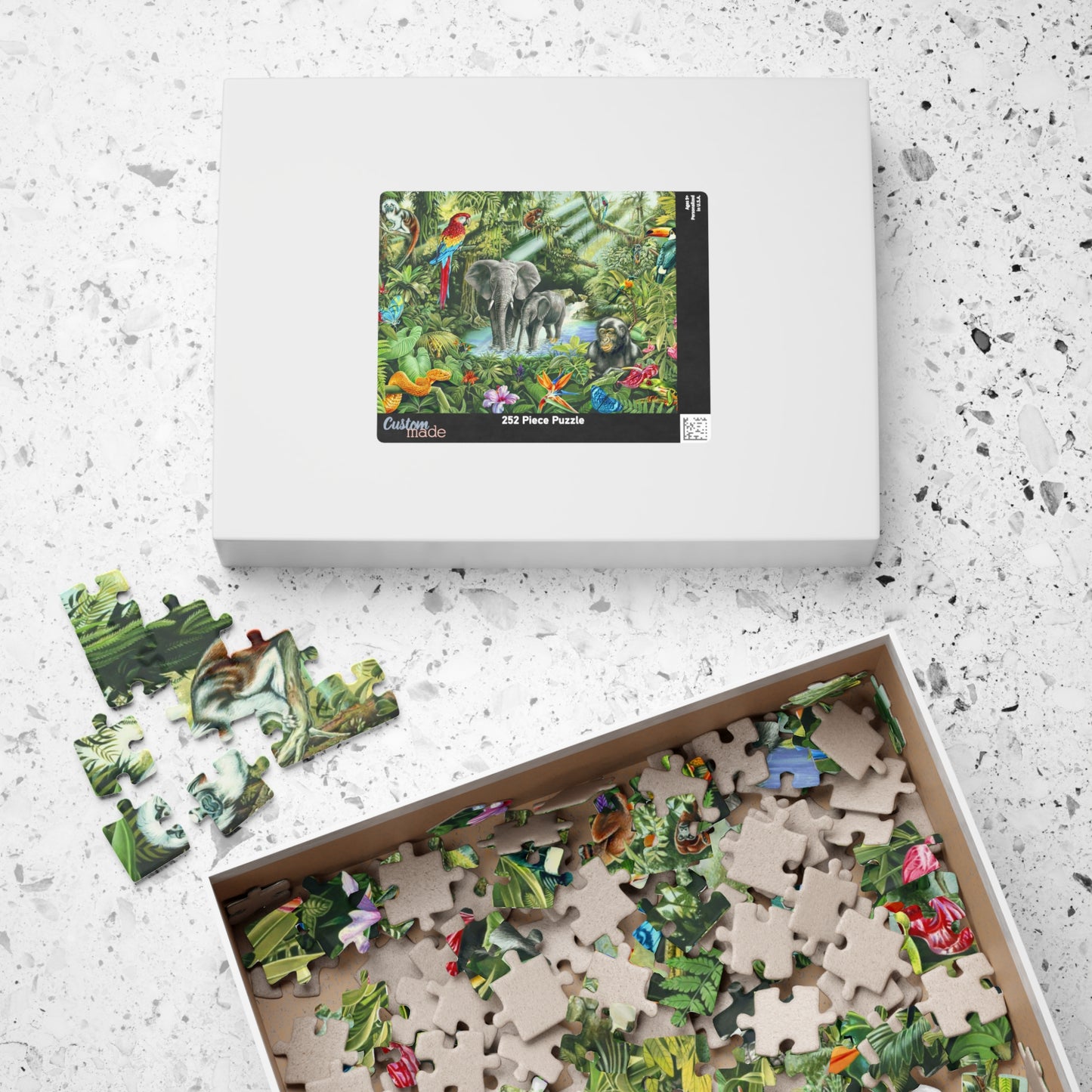 Vibrant Jungle Wildlife Puzzle - Up to 1014 Pieces for Nature Lovers