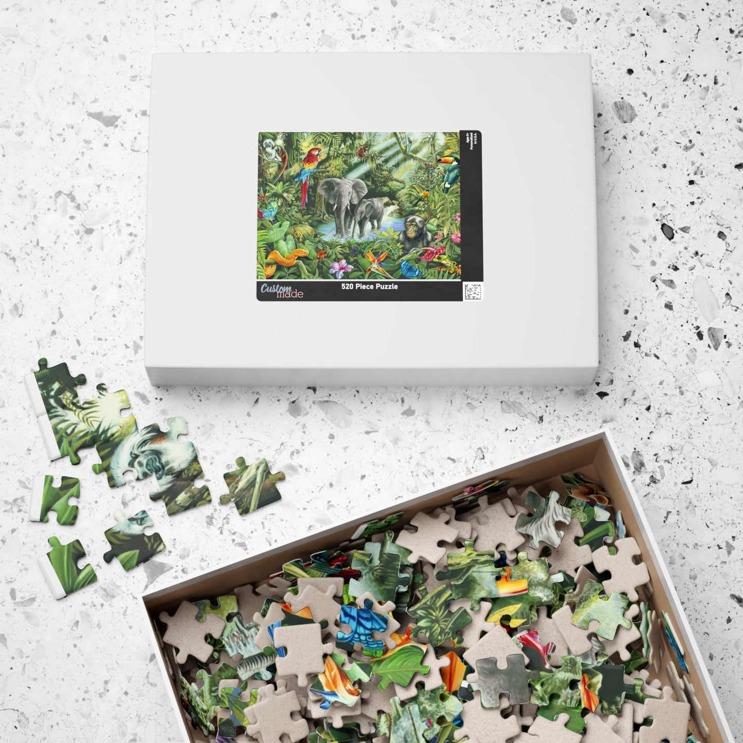 Vibrant Jungle Wildlife Puzzle - Up to 1014 Pieces for Nature Lovers