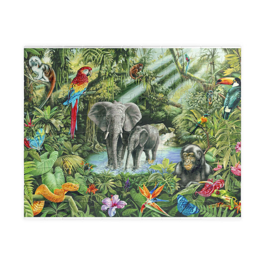 Vibrant Jungle Wildlife Puzzle - Up to 1014 Pieces for Nature Lovers