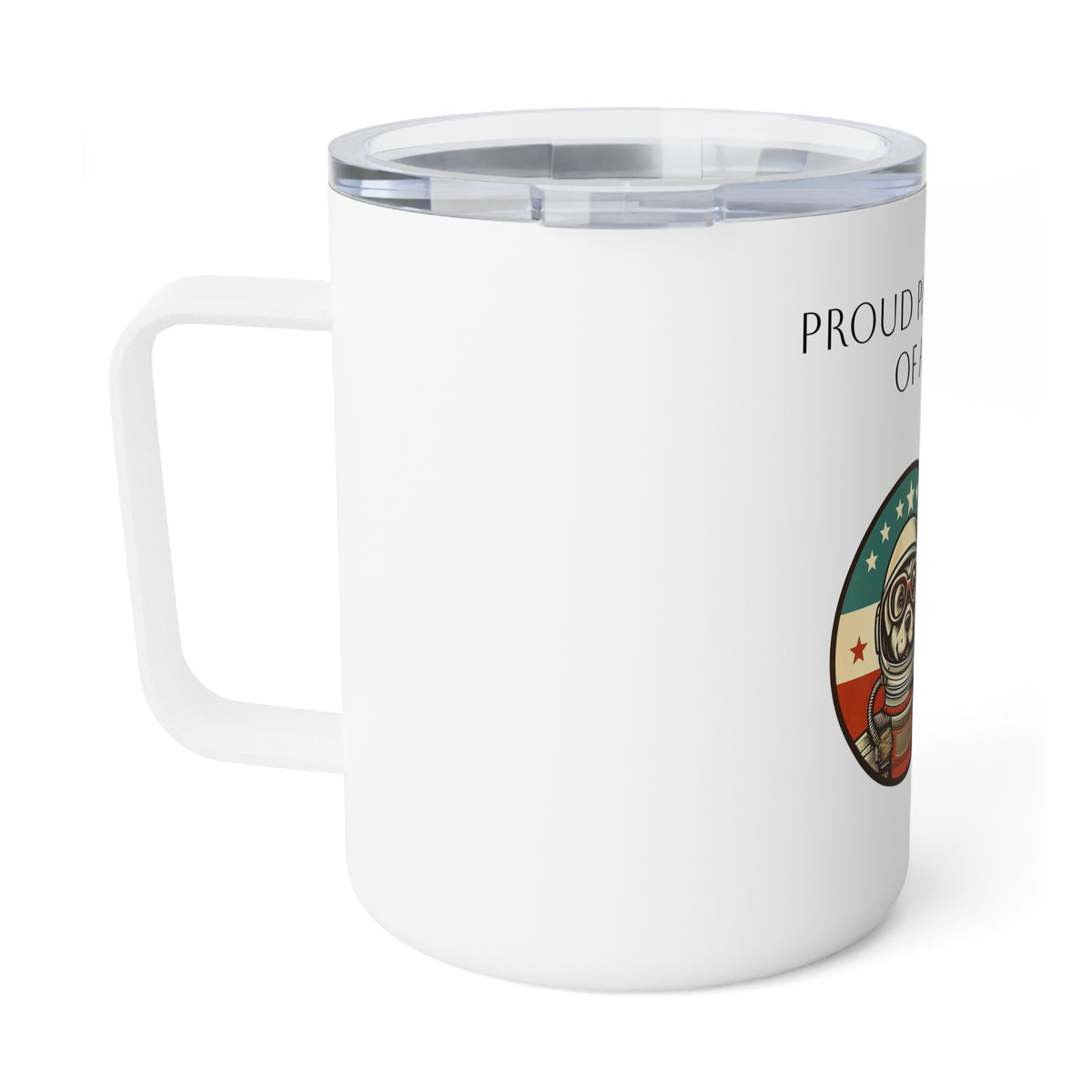 Space Dog Parent Insulated Coffee Mug, 10oz