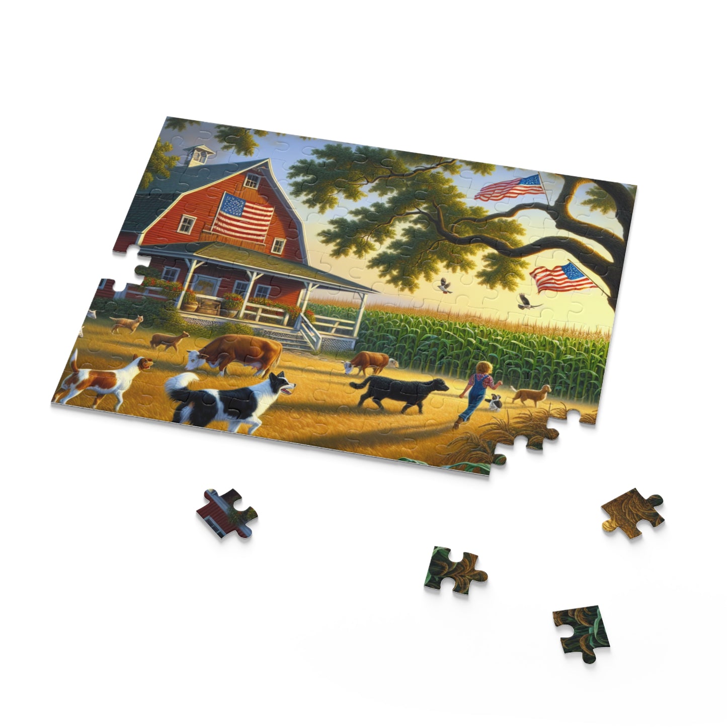 American Farm Puzzle (120, 252, 500-Piece)