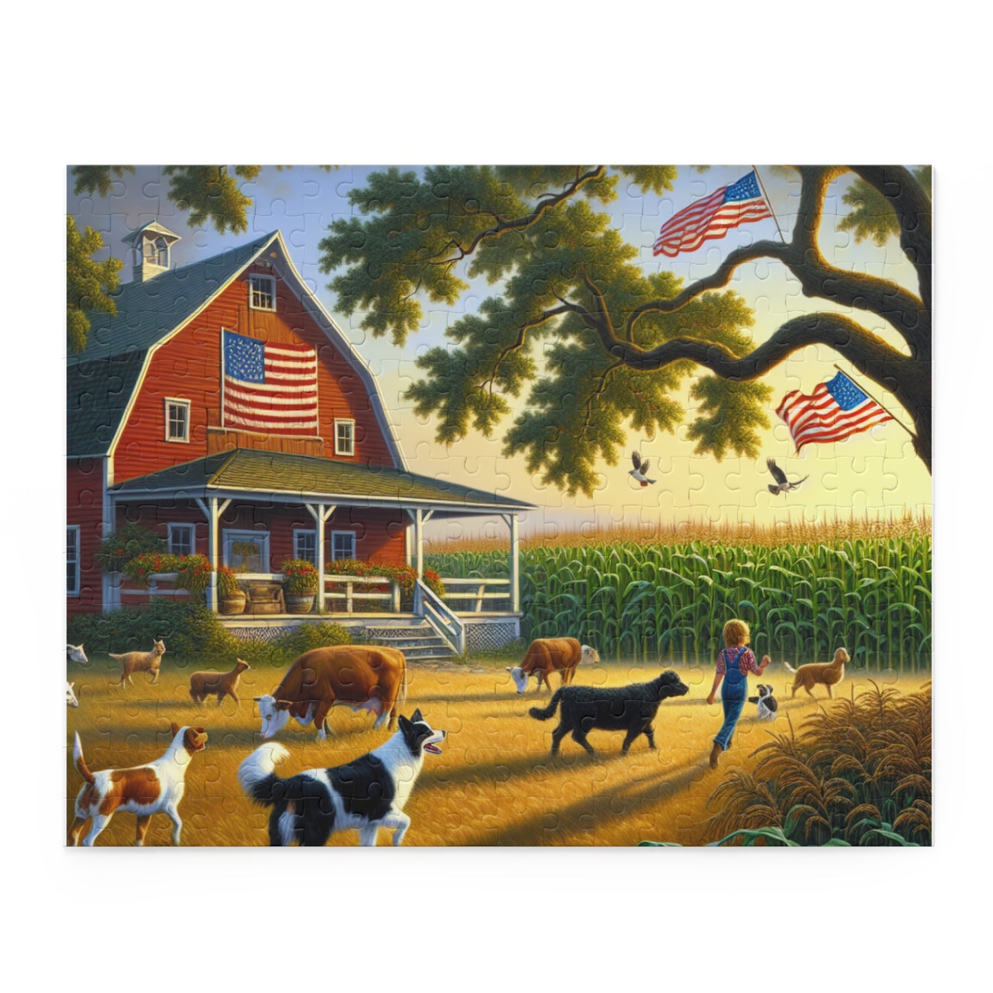 American Farm Puzzle (120, 252, 500-Piece)