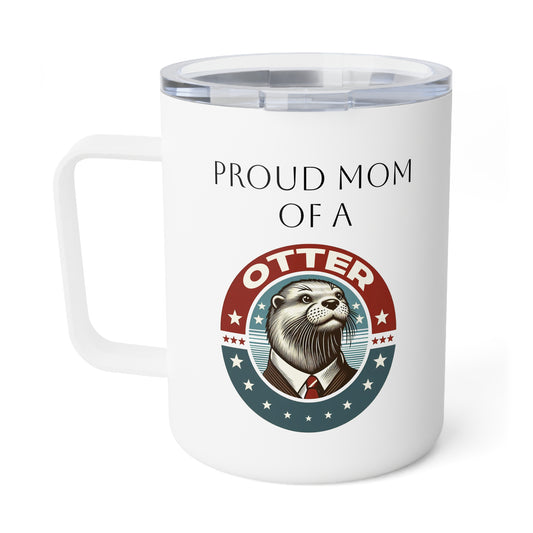 Otter Mom Insulated Coffee Mug, 10oz