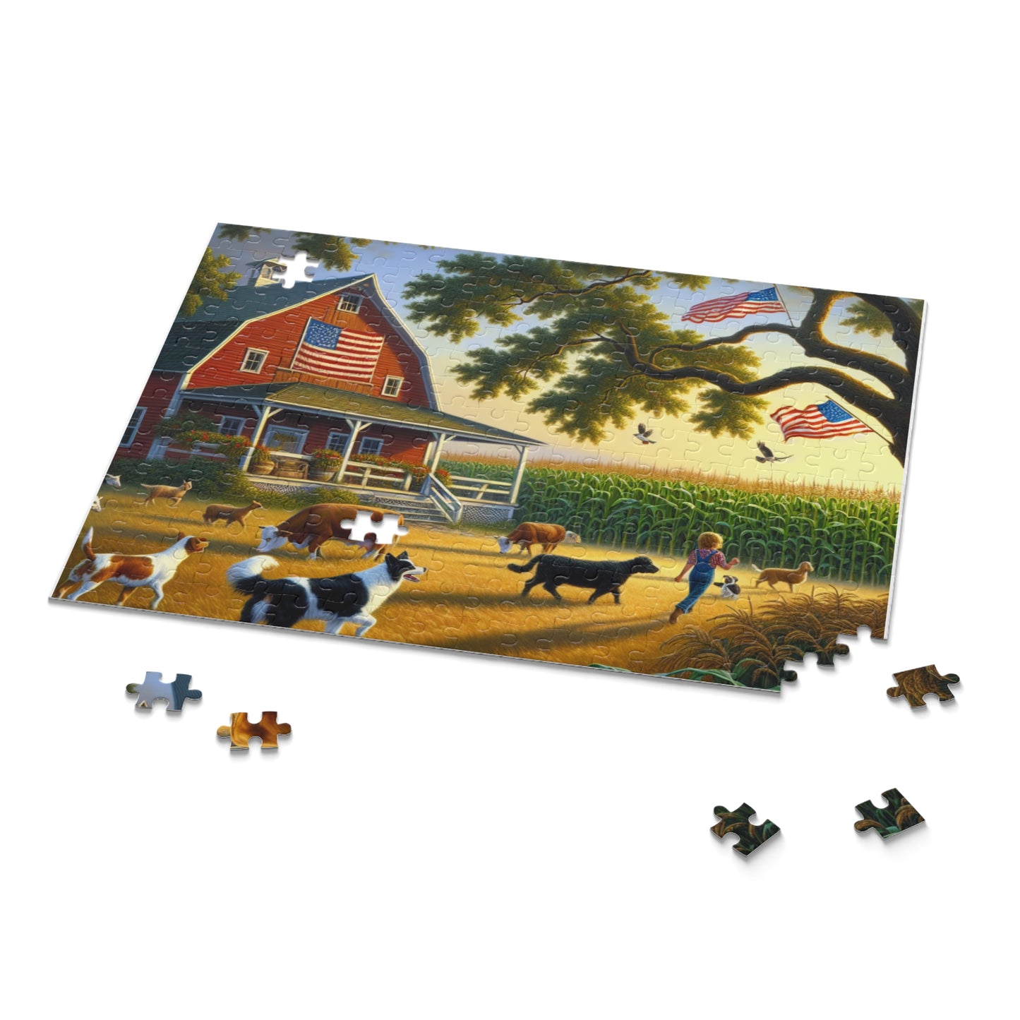 American Farm Puzzle (120, 252, 500-Piece)