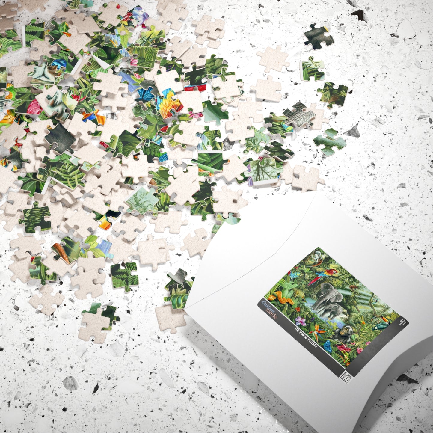 Vibrant Jungle Wildlife Puzzle - Up to 1014 Pieces for Nature Lovers