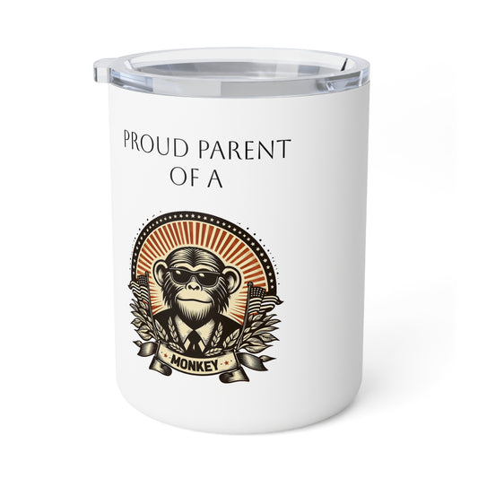 Monkey Parent Insulated Coffee Mug, 10oz