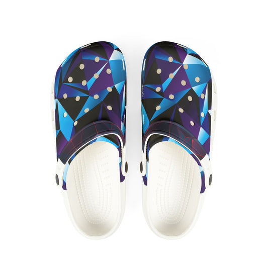 Trendy EVA Foam Clogs - Colorful Geometric Design for Everyday Comfort