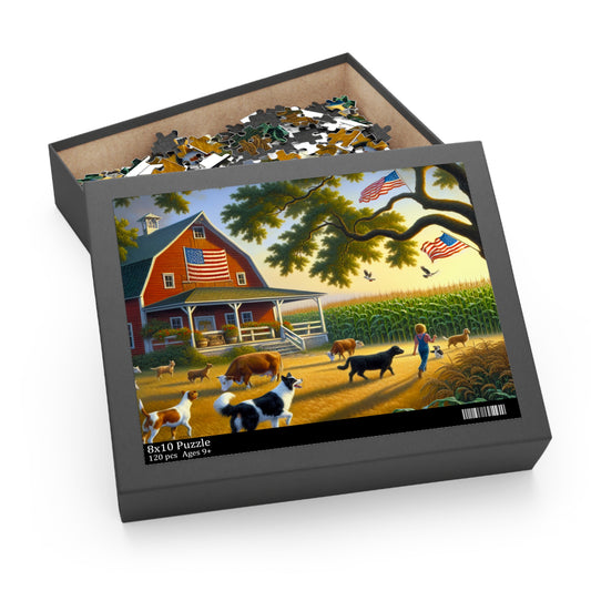 American Farm Puzzle (120, 252, 500-Piece)