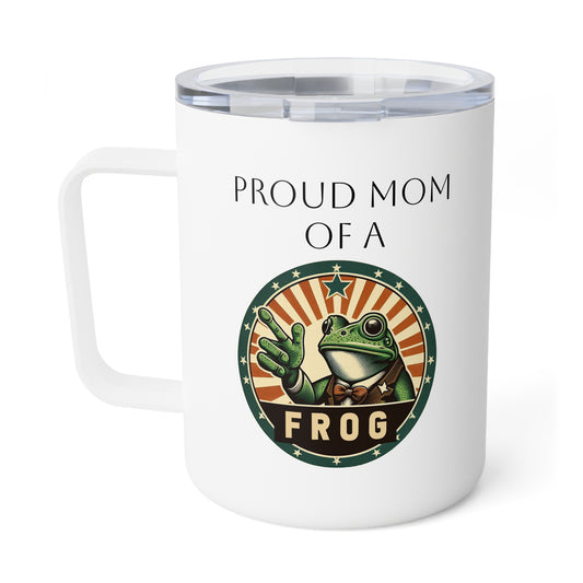 Frog Mom Insulated Coffee Mug, 10oz