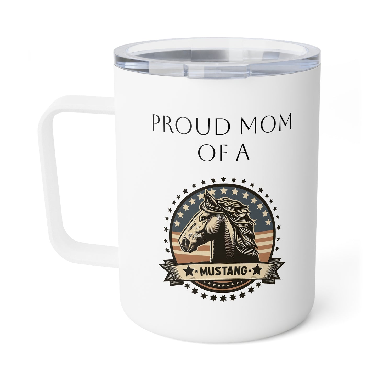 Mustang Mom Insulated Coffee Mug, 10oz