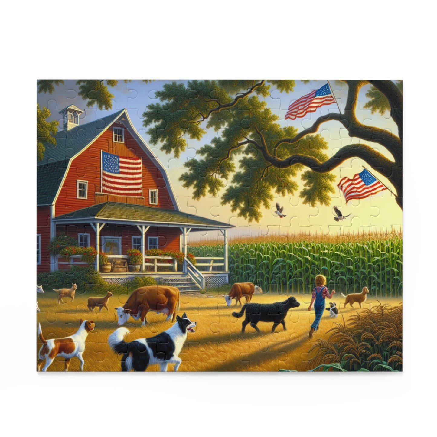 American Farm Puzzle (120, 252, 500-Piece)