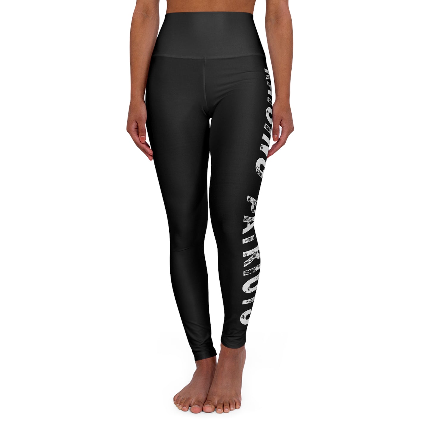 Raising Patriots High Waisted Yoga Leggings - Black