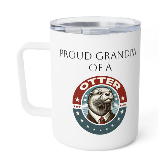 Otter Grandpa Insulated Coffee Mug, 10oz